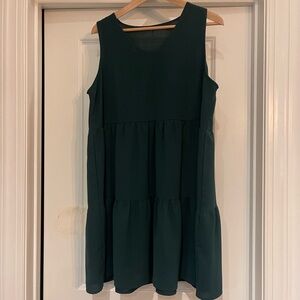 ⭐️SHEIN Emerald Sleeveless tiered Dress